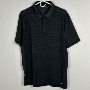 ArcTeryx Polo Shirt Mens Size 3XL Grey Short Sleeve Performance Golf Tennis Top